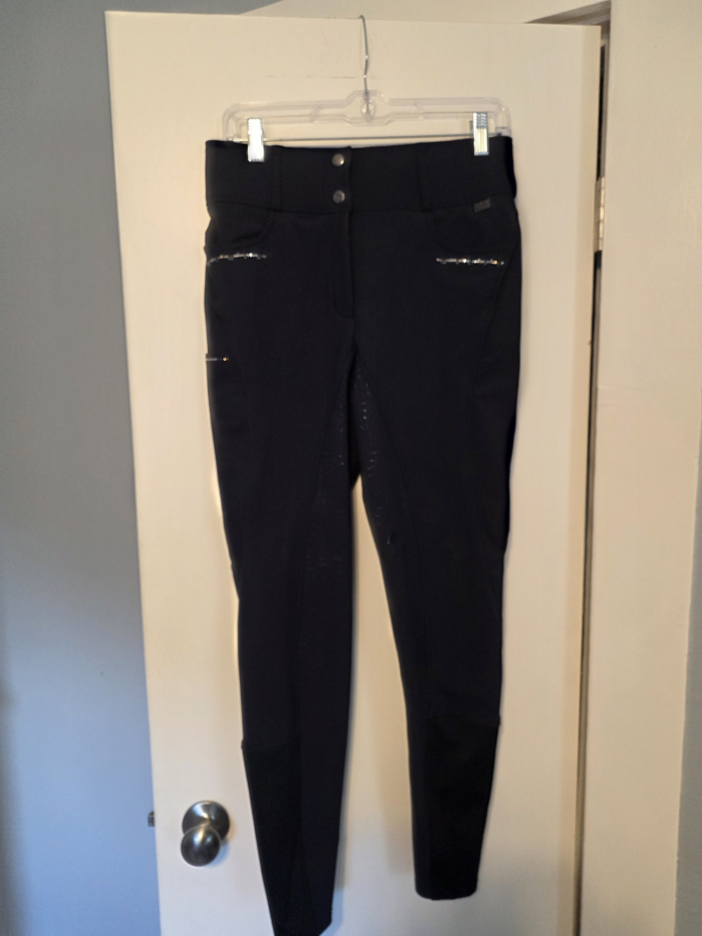 E.L.T. Elegant High Waisted Full Seat Breeches W/ Crystal Trim US 30 / EU42